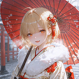 和服少女在雪夜勾引我