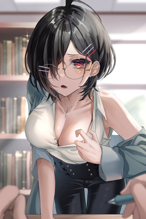 图书馆遇到学姐